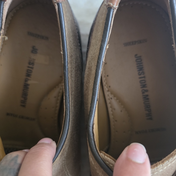 Johnston & Murphy Brown Leather Oxfords Size 10  Used Excellent Condition. main image 7